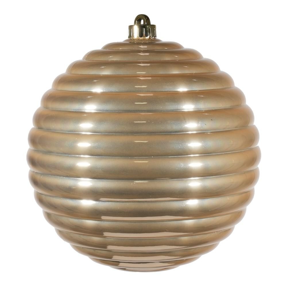 SFERA RIGATA PLASTICA CM.200 BEIGE